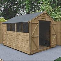 Forest 8' x 10' (Nominal) Apex Overlap Timber Shed (655JR)