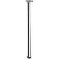 Essentials Worktop Leg Polished Chrome 875-900mm (655PC)
