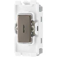 British General Nexus Metal Grid 20A Grid SP Key Switch Black Nickel (655PY)