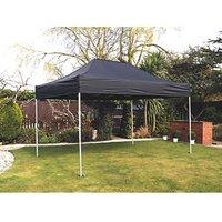 Mini Marquees 14' 6" x 10' (Nominal) Hip Fabric Gazebo Black (655RW)