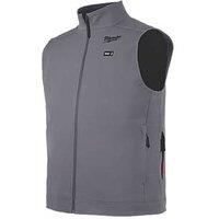 Milwaukee M12HVGREY1-0 12V Li-Ion RedLithium Heated Toughshell Vest Grey Small 38" Chest - Bare (656GC)