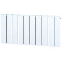 Towelrads Hanworth Plus 400mm x 800mm 2815BTU White Horizontal Designer Radiator (656RY)