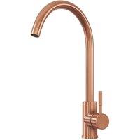 ETAL Vito Swan Neck Single Lever Mono Mixer KitchenTap Rose Copper (656VN)