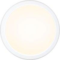 TCP Indoor & Outdoor Non-Maintained Emergency Round LED Bulkhead Light With Microwave Sensor White 14/18/22W 1900/1995lm (657TW)