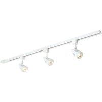 Saxby Bullett 1-Circuit Track Spotlight Kit 1m Gloss White (657VX)