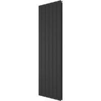 Ximax Oceanus Duplex 1500mm x 445mm 3399BTU Black Vertical Designer Radiator (657YE)