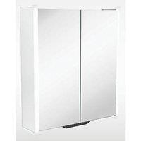 Sensio Luka 2-Door Illuminated Smart Cabinet With 876 to 1579lm LED Light Grey Matt 620mm x 160mm x 700mm (658PE)