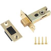 Smith & Locke Polished Brass Tubular Mortice Latch 64mm Case - 45mm Backset (658TE)