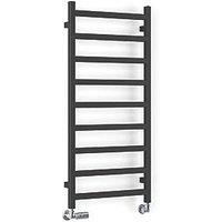 Terma 1080mm x 500mm 1351BTU Black Flat Designer Towel Radiator (659RH)