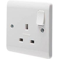 Crabtree Instinct 13A 1-Gang DP Switched Socket White (660HV)