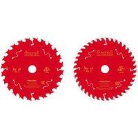 Freud Wood Circular Saw Blades 165mm x 20mm 24/40T 2 Pieces (660KJ)