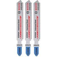 Bosch Expert Sheet Stainless Steel Jigsaw Blades 83mm 3 Pack (660KY)