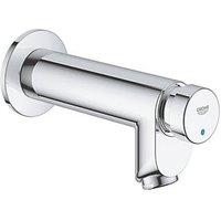 Grohe Euroeco Cosmopolitan CT Self-Closing Wall-Mounted Pillar Tap Chrome (660RV)