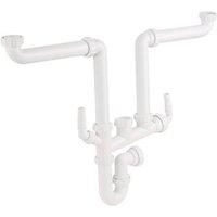 McAlpine Space-Saving Sink & Appliance P Trap White 40mm (66149)