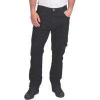 Lee Cooper LCPNT239 Stretch Denim Carpenters Jeans Black 34" W 31" L (661HU)