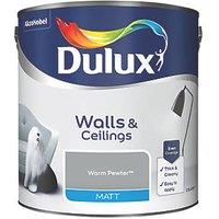 Dulux 2.5Ltr Warm Pewter Matt Emulsion Paint (66233)