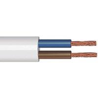 Time 2182Y White 2-Core 0.75mm Flexible Cable 10m Coil (662RF)