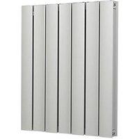 Venus 600mm x 485mm 2104BTU Matt Chrome Vertical Designer Radiator (6638F)