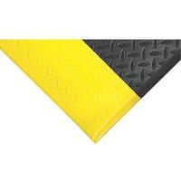 COBA Orthomat Diamond Anti-Fatigue Floor Mat Black/Yellow 18.3m x 1.2m x 9mm (663FV)