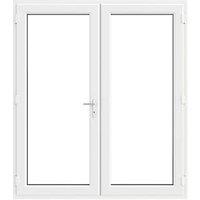 Crystal White Double-Glazed uPVC French Door Set 2055mm x 1790mm (663JP)