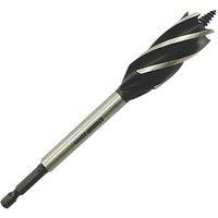 Erbauer Hex Shank 5-Flute Auger Wood Drill Bit 22mm x 165mm (6646V)