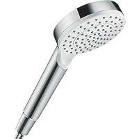 Hansgrohe Crometta 1Jet EcoSmart Shower Handset Chrome/White 100mm x 160mm (664GV)