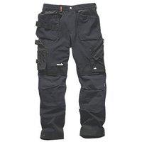 Scruffs Pro Flex Plus Work Trousers Black 38" W 34" L (664KV)