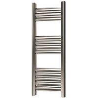 Towelrads 800mm x 300mm 699BTU Grey / Silver Flat Designer Towel Radiator (664RY)