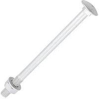 Timco Exterior Coach Bolts Carbon Steel Organic Silver Coating M10 x 150mm 10 Pack (666KG)