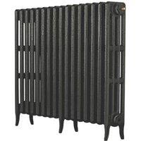 Arroll 760mm x 874mm 4340BTU Pewter Cast Iron 4 Column Radiator (6673F)