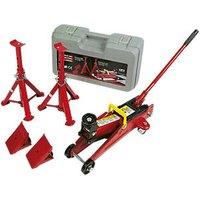Hilka Pro-Craft 2 Tonne Trolley Jack Combi Kit (66742)