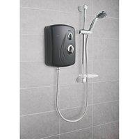 Triton Enrich Black/Chrome 9.5kW Manual Electric Shower (6677G)