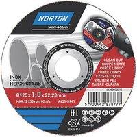 Norton Stainless Steel Cutting Disc 125mm (5") x 22.2mm (6679V)