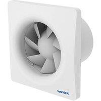 Vent-Axia 495704 SZ1 100mm (4") Axial Bathroom Extractor Fan with Humidistat & Timer White 