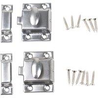 Essentials Oval Cabinet Catches Chrome 28mm x 54mm 2 Pack (667TA)