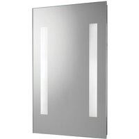 Croydex Malham Battery-Powered Rectangular Illuminated Mirror With 413lm LED Light 300mm x 450mm (667TJ)