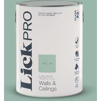 LickPro 5Ltr Teal 04 Vinyl Matt Emulsion Paint (667TM)