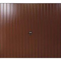 Gliderol Vertical 7' x 7' Non-Insulated Frameless Steel Up & Over Garage Door Mahogany Brown (667VR)