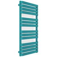 Terma 1110mm x 500mm 2046BTU Teal Flat Electric Towel Radiator (669RH)