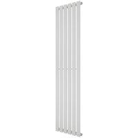 Azur Ilios 1800mm x 448mm 2966BTU White Vertical Designer Radiator (669YR)