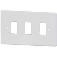 Varilight PowerGrid 3-Module Grid Faceplate White (67041)