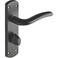 Designer Levers Goodrich Fire Rated Lever Bathroom Door Handle Pair Matt Black (670KK)