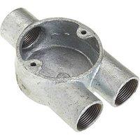 Deta 3 Way 25mm Y Conduit Box Galvanised (6710J)
