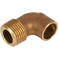 Endex Brass End Feed Adapting 90 Male Elbow 15mm x 1/2" (67153)