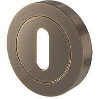 Smith & Locke Lormel Standard Escutcheon (Pair) Antique Brass 50mm (671FK)