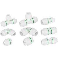 Flomasta Plastic Push-Fit Multipack Mix 100 Pieces (671HY)