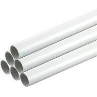 Deta TTE Round uPVC White Conduit 25mm x 2m 20 Pack (671VT)