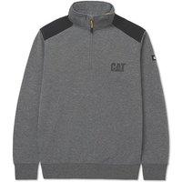 CAT Essential 1/4 Zip Sweatshirt Grey X Large 45" Chest (671VU)