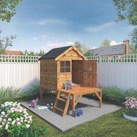Mercia Snug 4' x 6' (Nominal) Timber Playhouse with Tower (671YL)