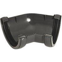 FloPlast uPVC 135 Half Round Gutter Angle Anthracite Grey 112mm (672KJ)